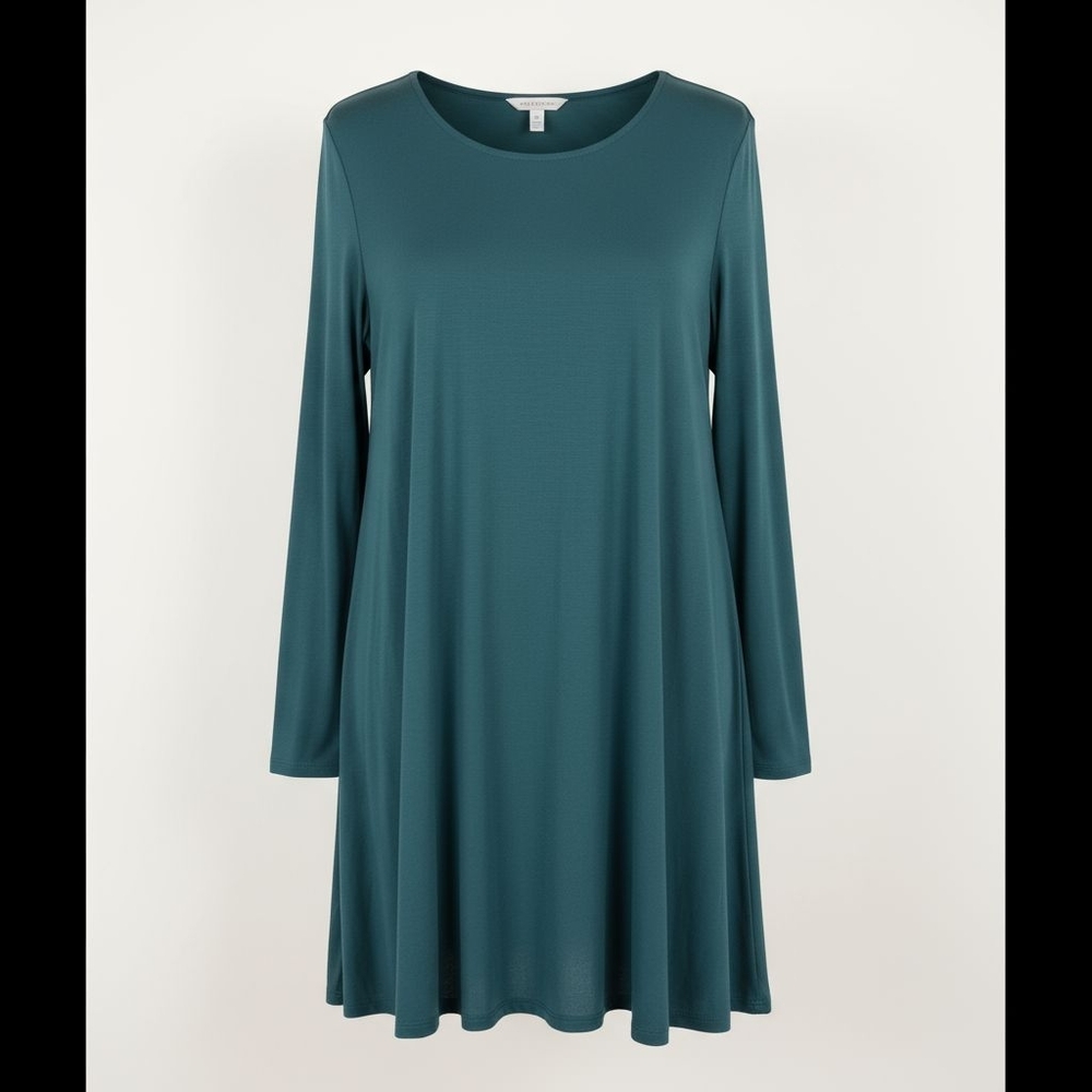 Architect Teal Long Sleeve Dress